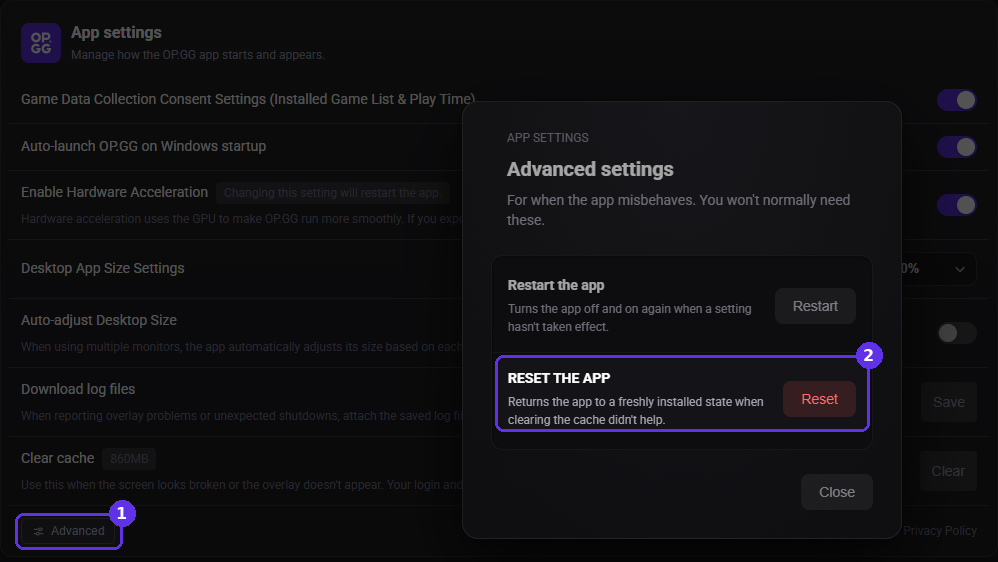 The app is lagging or dropping frames – OP.GG Help Center